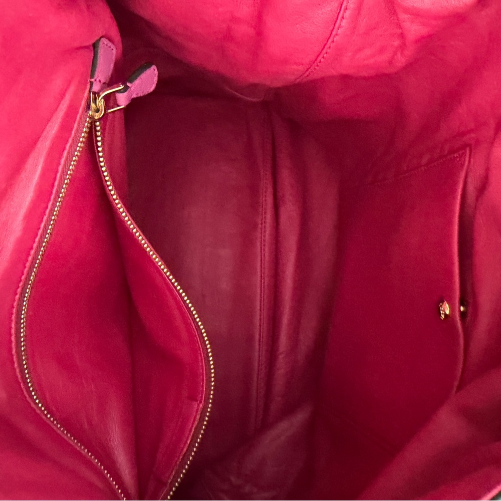 Loewe Grey Suede Shoulder Bag with Gold Hardware - Picture 12 of 12